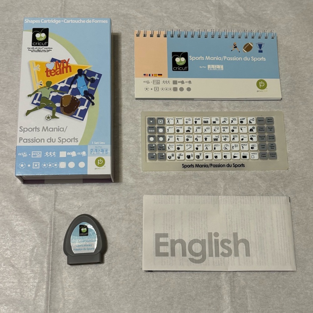 Cricut Sports Mania Cartridge Set